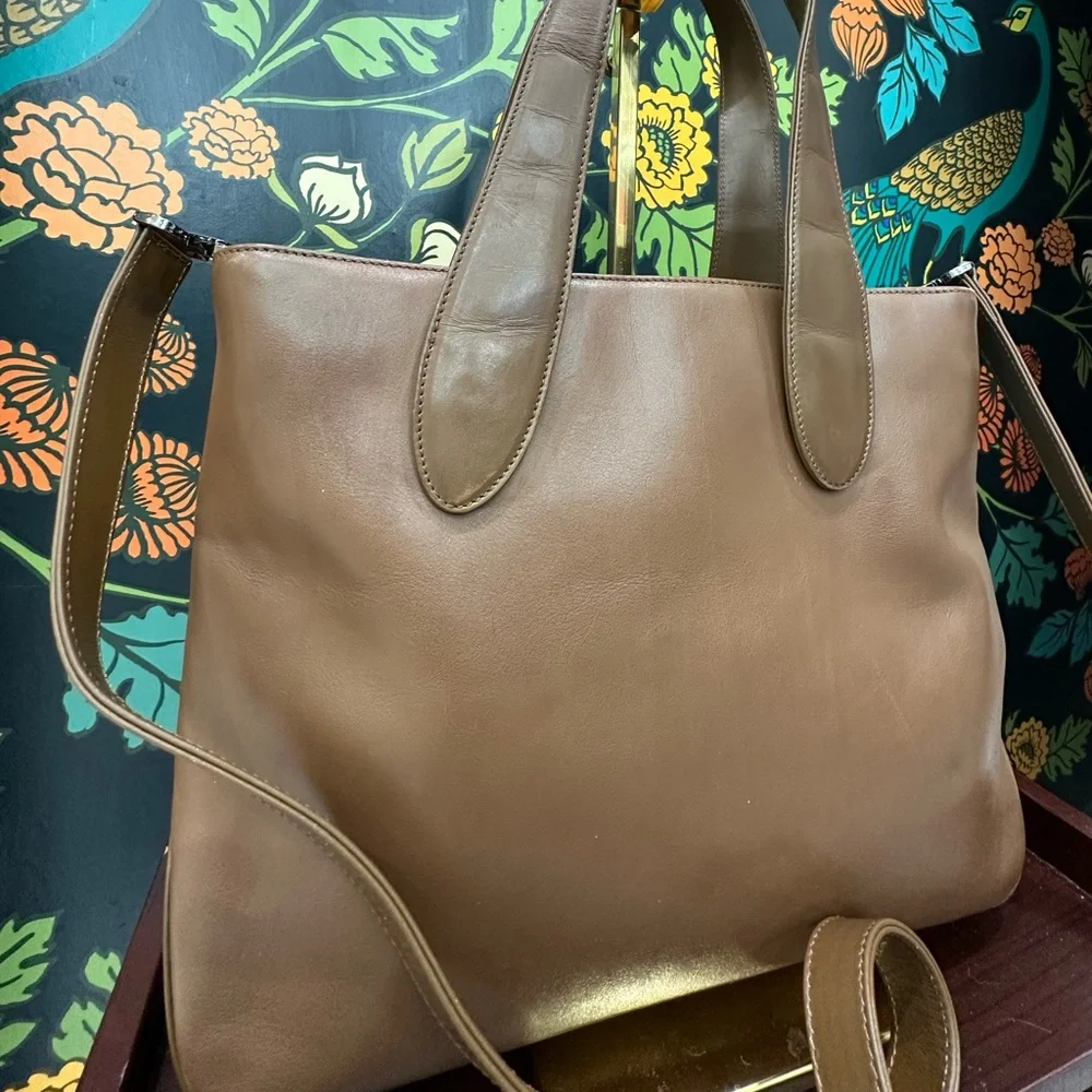 Bally Brown Leather Tote Bag - Picture 2 of 11